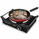 Techwood Hot Plate Electric Single Burner Portable Burner, 1500W with Adjustable