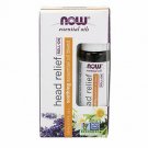 NOW Essential Oils, Head Relief Roll-On, Certified Non-GMO, Soothing Blend, Stea