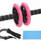 Carllg Ab Roller Wheel for Abdominal Exercise, 3 in 1 Ab Roller Kit with Resista