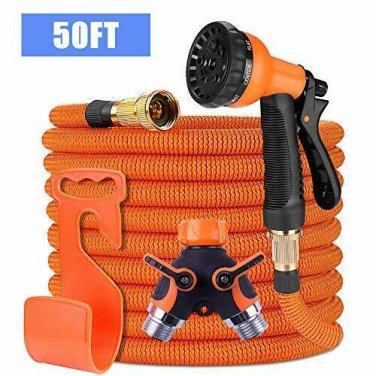 Garden Hose Expandable 50ft, Super Durable 3750D / 4-Layers Strong Latex/Solid B