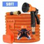 Garden Hose Expandable 50ft, Super Durable 3750D / 4-Layers Strong Latex/Solid B