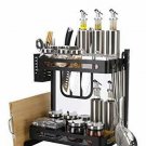 Atmama Spice Rack Organizer，2-Tier Bathroom Countertop Organizer， Stainless Stee