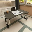 Aitmexcn Laptop Bed Table, Foldable Portable Lap Standing Desk with Cup Slot, No
