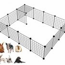 LANGXUN 16pcs Metal Wire Storage Cubes Organizer, DIY Small Animal Cage for Rabb