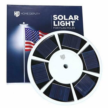 Solar Flag Pole Light - 111 LED Super Bright Solar Light for Flag Pole - Suits m