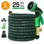 Colrasn 25ft Expandable Garden Hose, Durable Flexible Water Hose, 9 Function Spr