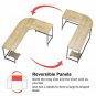 WeeHom Reversible L Shaped Desk Corner Computer Desks for Home Office 66 Inch La