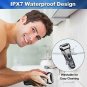 Electric Razor, Electric Shavers for Men, Dry Wet Waterproof Mens Foil shaver, P
