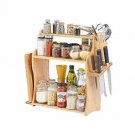 Spice Rack Bottle Jars Holder Kitchen Bathroom Countertop Storage Organizer Free