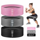Te-Rich Resistance Bands for Legs and Butt, 3- Piece Fabric Exercise Band Set, S