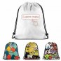 Drawstring Bags Leopard Print Storage Pouch Bag Drawstring Backpack Bag Washable