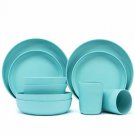 Bamboo Dinnerware Set, Morgiana 10 Pieces Bamboo Kids Tableware Set Eco Friendly