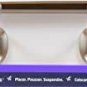 High & Mighty 515703 Tool Free Coat Rack with 4 Hooks, 18", White