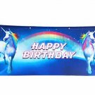 Unicorn Birthday Banner Large 5 Feet by 2 Feet