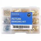 276pcs Picture Hangers, Picture Hanging Kit Assortment with Wire, Hooks, Nails,