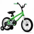 JOYSTAR Pluto Kids Bike with Training Wheels 12 inch Bike, FOR 2-4 YEARS, Green