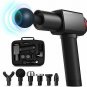 Massage Gun, 6 Heads Deep Tissue Percussion Muscle Massager for Pain Relief, Han