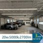 Barrina LED Garage Lights, T5 LED Shop Light, Clear Cover, 20W 2700LM 5000K 4FT(