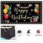 Large Happy Birthday Banner,Colorful Hanging Flag, Kids Children's 1st 2nd 3rd 5