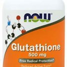 Now Glutathione 500 mg, 100 Vegan Capsules - Reduced Form GSH Supplement - Enhan