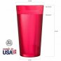 Cafe Break-Resistant Plastic 20oz Restaurant-Quality Beverage Tumblers | Set of