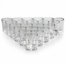 LETINE Glass Votive Candle Holders Set of 72, Clear Tealight Candle Holder Bulk,