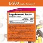 NOW Supplements, Vitamin E-200 IU, D-Alpha Tocopheryl, Antioxidant Protection*,