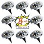 VIBOOS Solar Ground Lights, Upgraded Outdoor Garden Waterproof Bright in-Ground