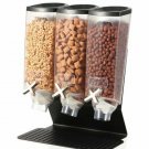 Rosseto Three Container EZ-PRO H3B Snack Dispenser With Black Steel Stand (1 Gal