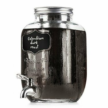 BTaT- Cold Brew Coffee Maker, 1 Gallon Mason Jars Drink Dispenser, 4 Quart Iced
