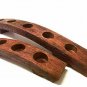 USAWAREHOUSE (Set of 2 Tealight Fireplace Log Candle Holders, Oak Wine Barrel St