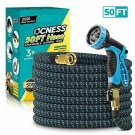 OCNESS Expandable Garden Hose, 50ft Lightweight Flexible Water Hose with 9 Funct