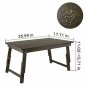 Large Size Laptop Tray Desk Nnewvante Foldable Lap Table Bed Tray, TV Tray Floor