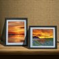 8x10 Black Picture Frames with Mat for Wall or Table Top Decoration, Set of 6