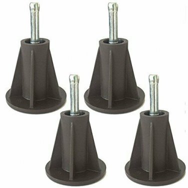 Home's Place Bed Frame Feet Replacement, Plastic Bed Frame Glide Leg with Socket