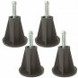 Home's Place Bed Frame Feet Replacement, Plastic Bed Frame Glide Leg with Socket