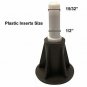 Home's Place Bed Frame Feet Replacement, Plastic Bed Frame Glide Leg with Socket