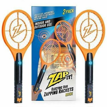 ZAP IT! Bug Zapper Twin-Pack Rechargeable Mosquito, Fly Killer and Bug Zapper Ra