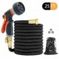 IAXSEE Lightweight Expandable Garden Hose 25FT,Water Hose with 8 Function High-P