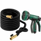 Joeys Garden Expandable Garden Hose Set, 50 Feet Heavy Duty Extra Strong Stretch