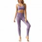 Bodybay Women's Workout Outfit 2 Piece Set High Waist Seamless Yoga Leggings wit