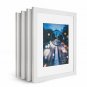 iDecorlife Newly Upgraded 11x14 White Picture Frames 4PCs - Extra - Thick Glass