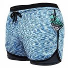 SLTY Women Double Layer Sport Shorts 2 in 1 Workout Running Shorts Active Yoga G