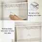 FANGSUN Adjustable Wine Glass Rack, Storage Stemware Holder Under Shelf 3 Rows O