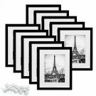 upsimples 8x10 Picture Frame Set of 10,Display Pictures 5x7 with Mat or 8x10 Wit