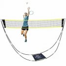 SUNBA YOUTH Badminton Net,Portable Badminton Net Set with Stand Carry Bag,Foldab