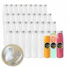 12 OZ Large Diameter Empty Plastic Juice Bottles 36 Pack Clear Disposable Bulk P