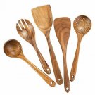 Wooden Cooking Utensils,Teak Wooden Spoons for Cooking Wood Utensil for Nonstick