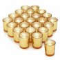 Gold Votive Candle Holder Set of 24 ,HabiLife Mercury Glass Tealight Candle Hold