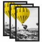 THREELOVE 12x18 Frame Black Poster Frame Made of Solid Wood for Wall Mounting 12